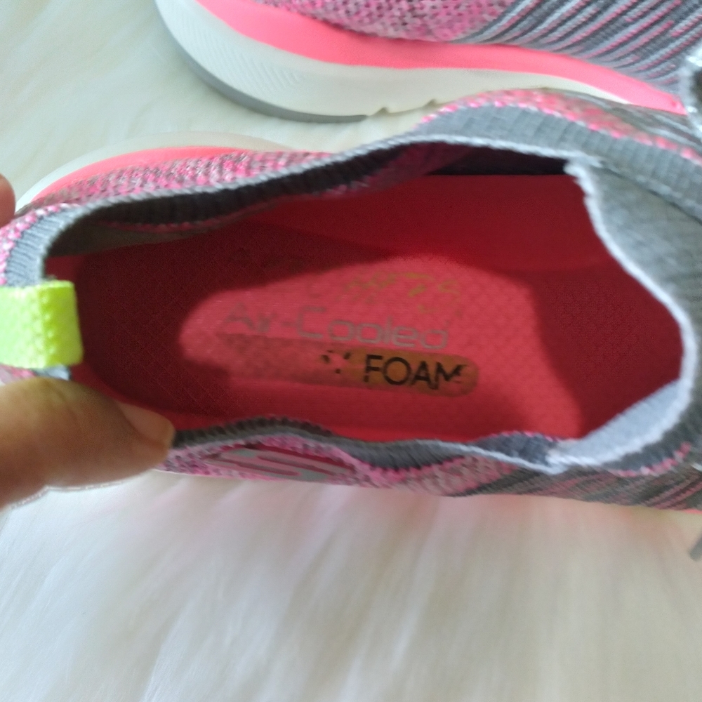 Skechers Flex Appeal 3.0 Glorius Charcoal/Hot pink Size 9.5 - Picture 5 of 8